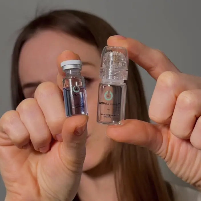 NovaMane Micro-Infusion System 2.0 in hand