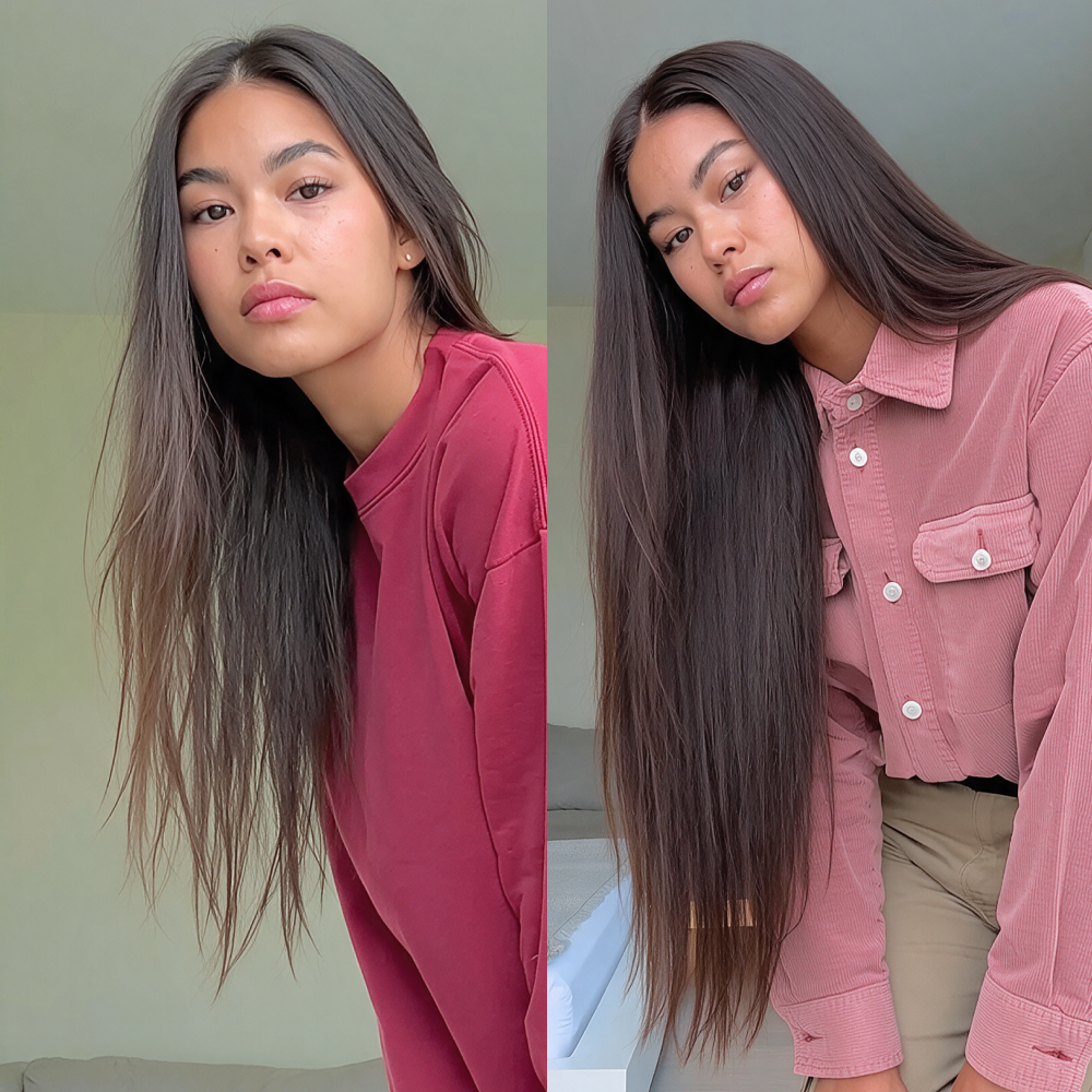 Before and after four months of NovaMane