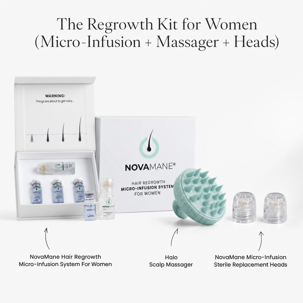 The Regrowth Kit for Women (Micro-Infusion + Massager + Heads)