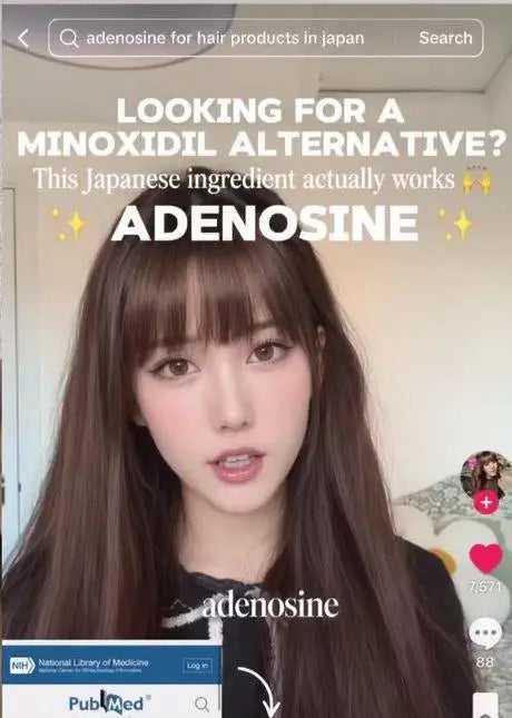 Japanese adenosine for thicker hair
