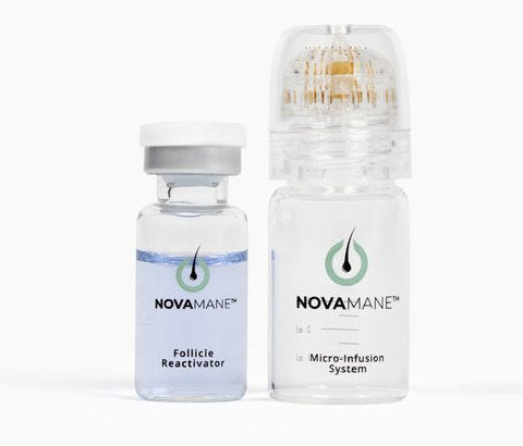 NovaMane micro-infusion system and serum vial