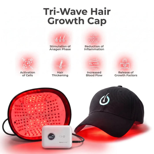 NovaMane Lumen Tri-Wave Hair Growth Laser Cap - NovaMane