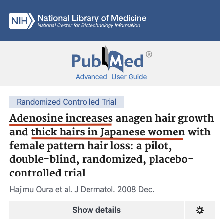 Japanese Women Use Adenosine For Thicker Hair
