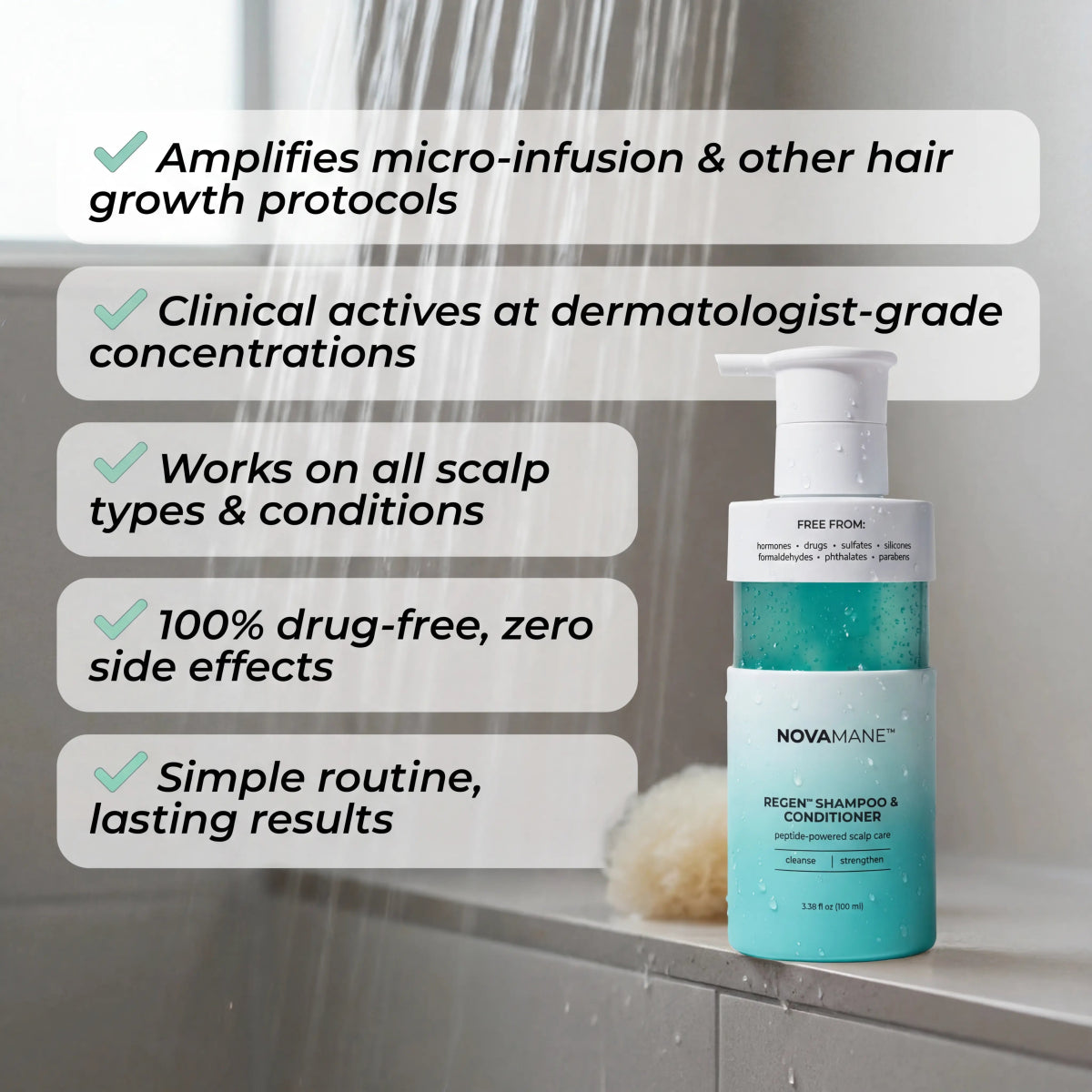 Regen 2 - in - 1 Shampoo & Conditioner (Men) - NovaMane